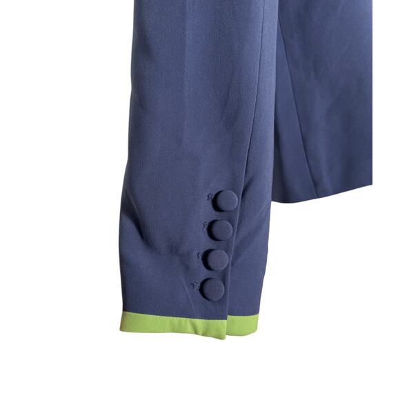 Anthropologie Maeve Colorblock Blazer Blue Green White Size S - Picture 12 of 15